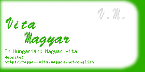 vita magyar business card